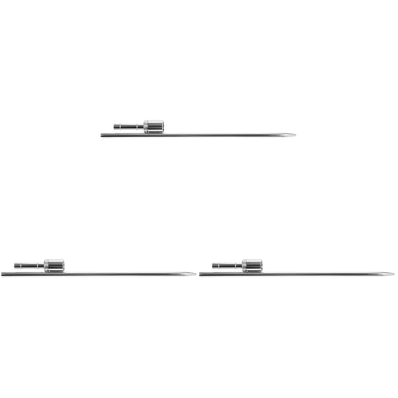 EXHUMKY Flagpole Holder Spike Durable Stainless Steel Silver for Secure Fastening 3Pcs
