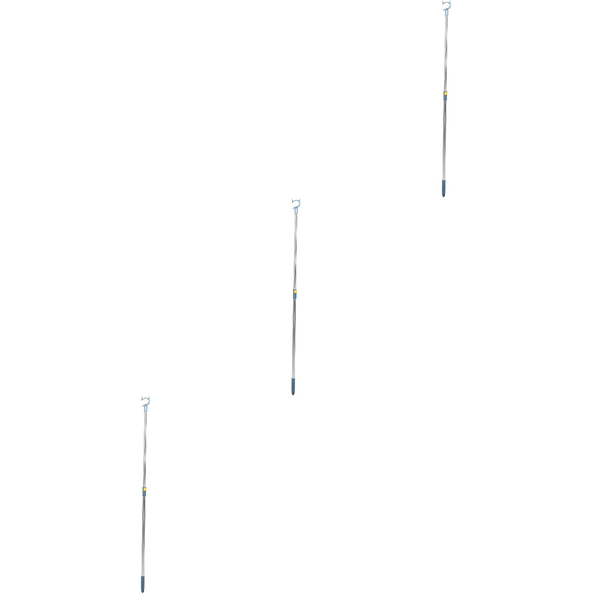 Hemoton 3pcs Telescopic Clothes Reach Pole Clothesline Pole Home ...