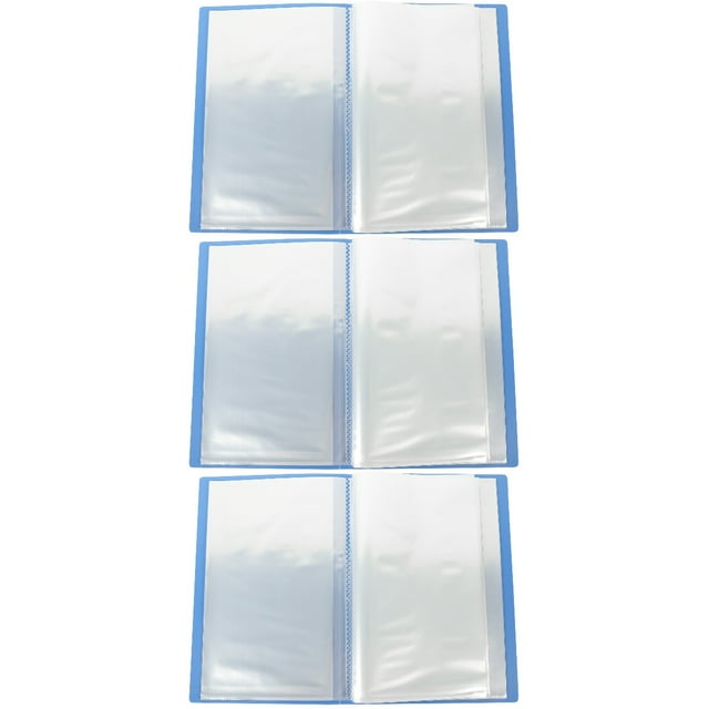 Hemoton 3pcs Ticket Album Invoice Storage Book Office Invoice Receipt Organizer Contract Classification Album
