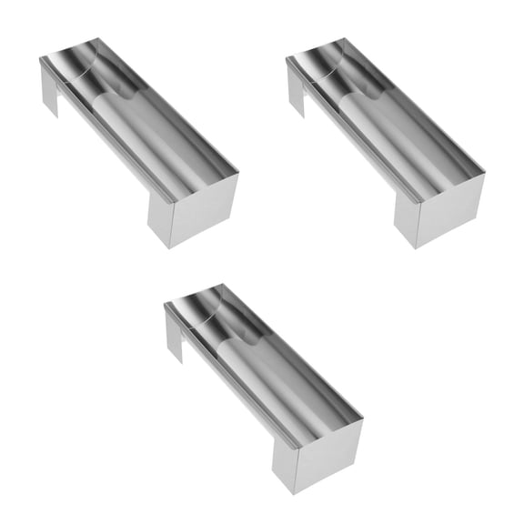 Hemoton 3-Piece U-Shaped Stainless Steel Baking Molds for Bread, Mousse, Cake Making - Kitchen Tool for Perfect Toast and Desserts