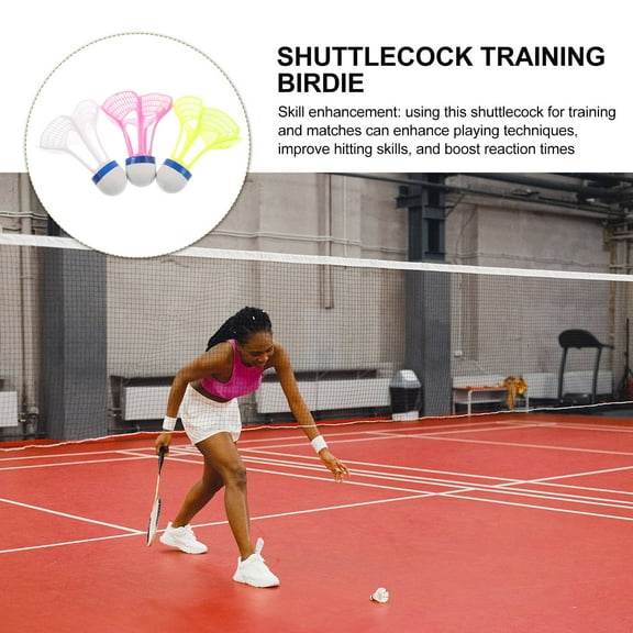 RENACLIPY 3-Pack Nylon Foam Badminton Training Shuttlecocks for Indoor and Outdoor Sports Practice and Exercise