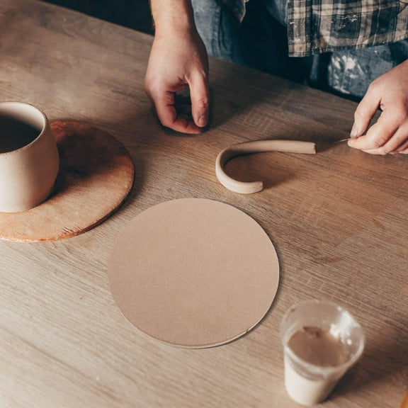 Hemoton 3pcs Wooden Compressed Density Board Pottery Tools Ceramic Slump Molds Smooth Surface Clay Sculpture Boards For Pottery