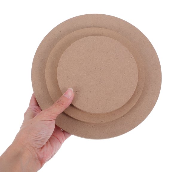 Hemoton 3pcs Wooden Compressed Density Board Pottery Tools Ceramic Slump Molds Smooth Surface Clay Sculpture Boards For Pottery