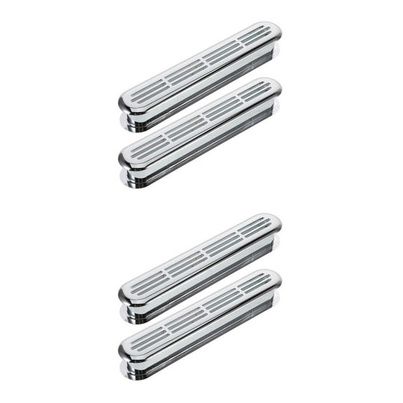 UPGRATOR Worgeous 4 PCS Decorative Air Vent Grille for RV Cabinet Exhaust with Heat Dissipation and Ventilation Rectangle Cover