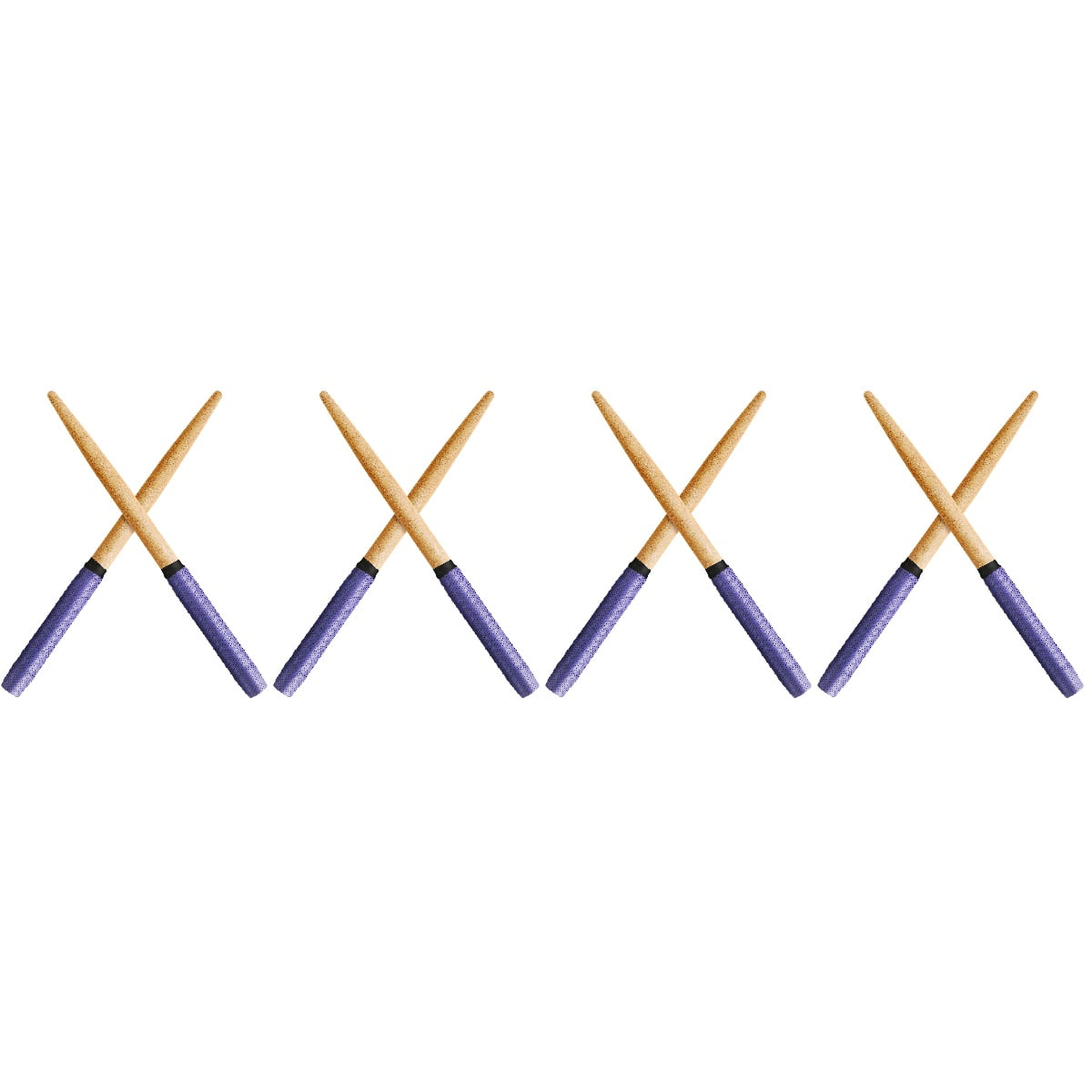 Hemoton 4 Pairs Drumsticks Portable Drum Sticks Lightweight Sticks for Drum