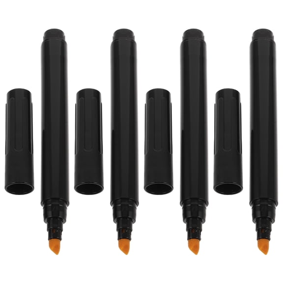 Hemoton  4 Pcs Cash Security Marker Pen Counterfeit Money Detector Black
