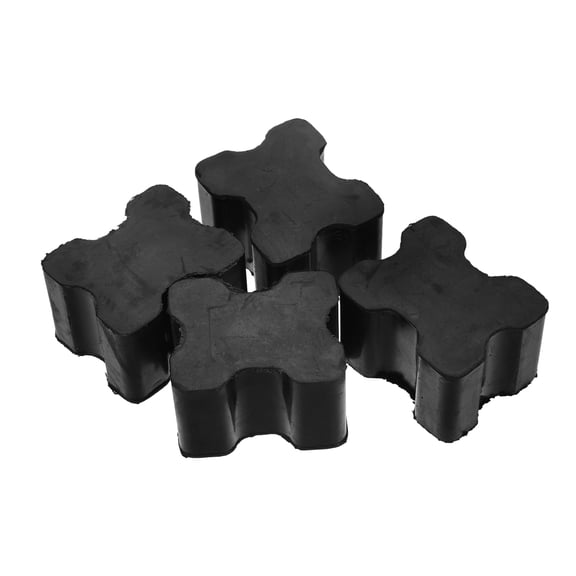 Hemoton  4 Pcs Coil over Spring Rubbers Car Springs Lift Travel Black