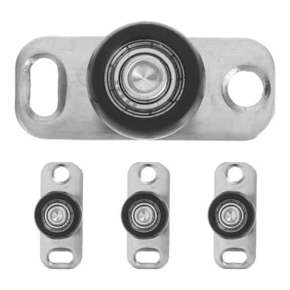 Hemoton 4 Pcs Door Floor Guide Rail 4.00X1.60X1.50CM Silver