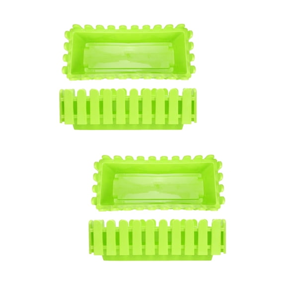 RENACLIPY Plastic Bonsai Rectangular Shape, Set of 4 Pieces for Indoor and Outdoor Gardening