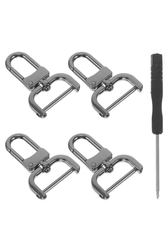 4 Pieces Metal Swivel Clasp Snap Hooks for Crafting, Handbags, Keychains, Purse Lock Hardware Accessories