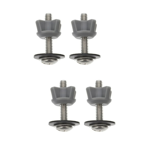 Hemoton 4 Pcs Toilet Seat Bolts Fixings Screws Bolt Hinges Toilet Replacement Parts