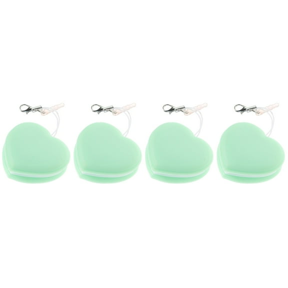 Hemoton 4-Pack Clear Phone Screen Wipers in Green, 4x4x1.5cm Each, Easy and Effective Cleaning for Smartphones and Devices