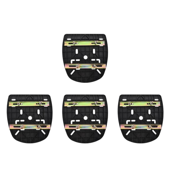 Hemoton 4 Sets  Motorbike Rear Storage Box Mount Plate Motorcycle Rear Box Fixed Plate Motorcycle Rear Top Case Plate Motorcycle Rear Box Mount Rack