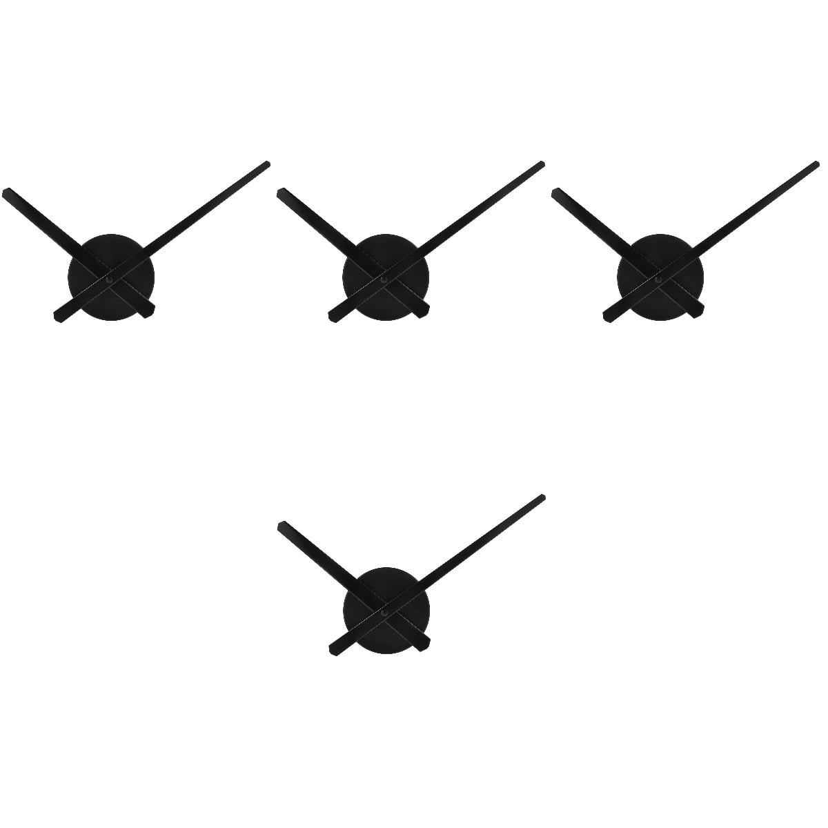 Hemoton 4 Sets of Clock Pointer Dial Wall Clock Silent Movement Hanging ...
