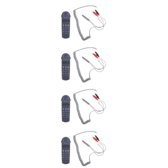 Hemoton 4 Sets of Telephone Phone Network Cable Tester Phone Cord Telephone Accessories