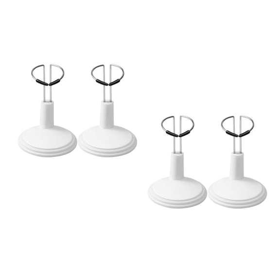 Hemoton 4 pcs  Action Figure Support Stand For Dolls And Plush Toys Doll Display Support Bear Doll Display Holder Doll Stand Accessories