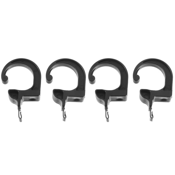 RENACLIPY Car Rear Seat Hooks Black 4-Pack for Hanging Bags, Umbrellas, and Accessories Organizer