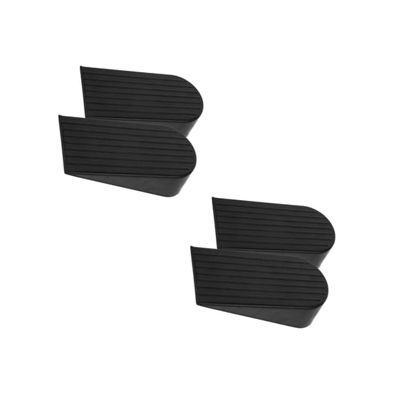 SOPOTUTU Sopotutu Heavy Duty Door Stopper, Black Rubber, Extra Large, for Garages and Homes, Easy Setup