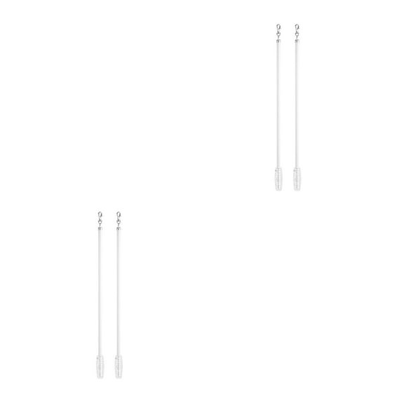 UPGRATOR Set of 4 Aluminum Alloy Curtain Pull Wands for Drapery, Manual Rods for Easy Curtain Control