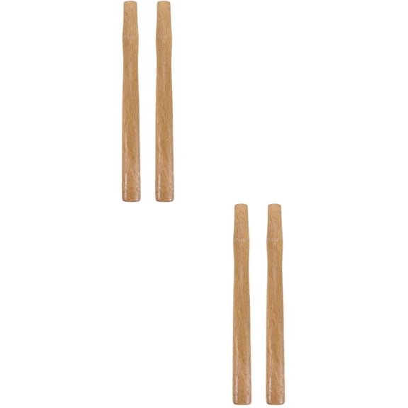 Hemoton 4 pcs Hammer Handle 37cm Hammer Grip Handle Claw Hammer Wooden Handle Supply