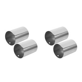 Hemoton 4 pcs Metal Handrail End Cap Metal Stair End Sealing Caps For Wood Handrails Handrail End Handrail Accessories Stair Railing End Terminator