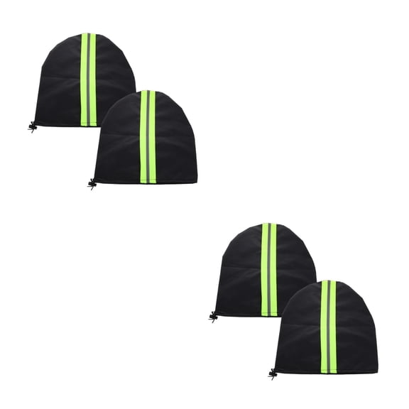 UPGRATOR Winter Car Accessories Set 4 Pieces Black 12.4x11.8x0.2 Inches for Vehicle