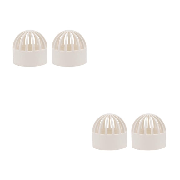 Hemoton 4 pcs  Seafood Pond Permeable Net Fish Tank Permeable Cover Overflow Filter Cover