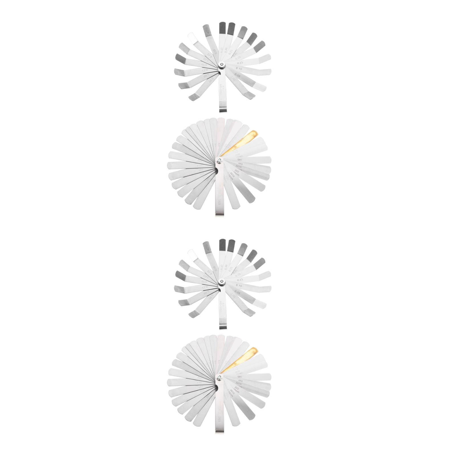 Hemoton 4-Piece Gauge Set with Spring Steel Blades, Practical and Easy-to-Use Plug Thickness Measuring Tools