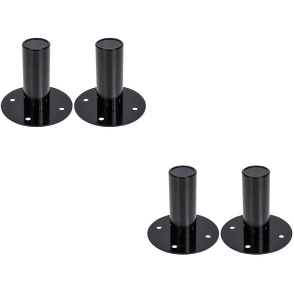 Hemoton 4 pcs Speaker Support Stands Speaker Holder Trays Metal Speaker Support Brackets Black