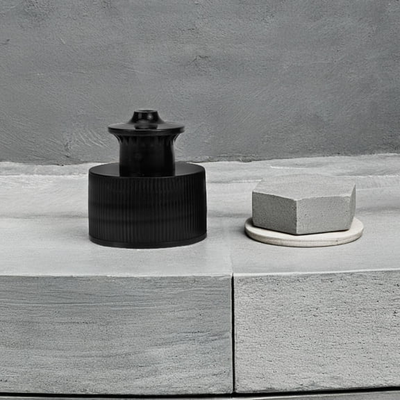 Hemoton  40 PCS Sport Bottle Lid Replacement Plastic Bottles Caps Black