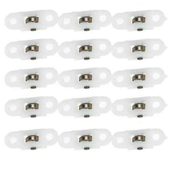 Hemoton 40 Pcs Screen Window Nylon Sliding Roller Wheel Drawer Single Wheel Pulley