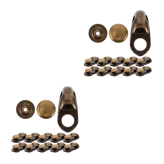 Hemoton 40 Sets  Alloy Boot Lace Hooks Lace Fittings Boot Hooks Shoe Repair Replacement for Climb Hiking Shoes Work Outdoor Mountaineering Boots