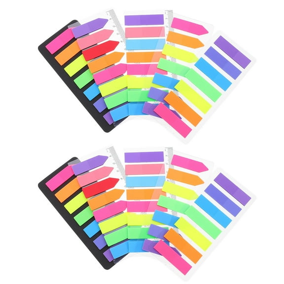 Hemoton 40 Sets Sticky Page Tags Colorful Page Marker Plastic Memo Pad Page Guiding Tabs