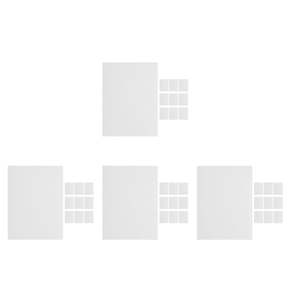 HEMOTON Hemoton 40 Sheets PVC Siding Repair Papers for Wall Hole Patch House Fence Parts and Siding Accessories