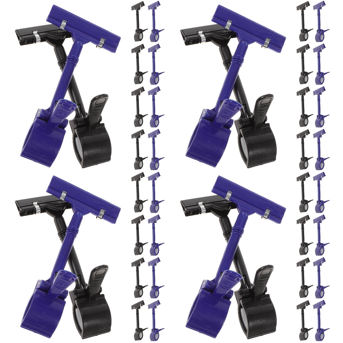 Hemoton 40 pcs Sign Holders Plastic Sign Holder Signage Stand Display ...