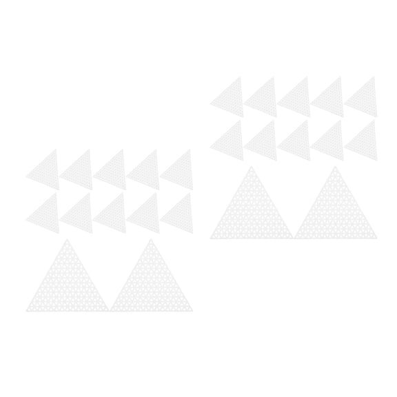 Hemoton 40-Pack Triangle Plastic Canvas Sheets for Needlework, Crochet, Knitting, Embroidery, Craft Supplies, Mesh Canvas Grid