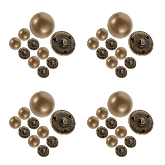 Hemoton 40 pcs  Vintage Brass Sewing Buttons For Clothes Sturdy Mushroom Buttons For Diy Clothing Projects Button For Clothing Buttons For Clothing