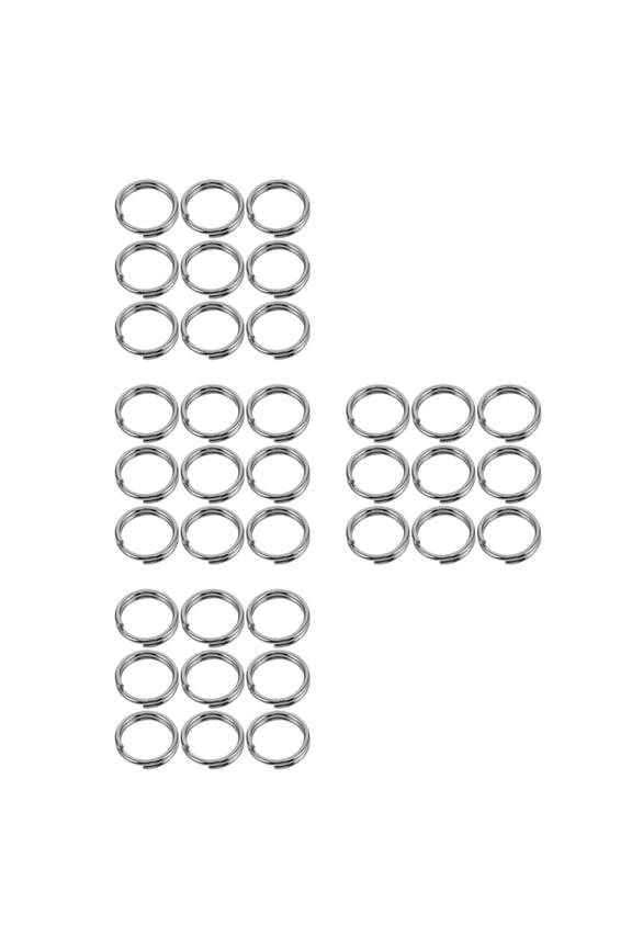 400 pcs Stainless Steel Round Key for Keychains, Crafts, Split , Metal Connectors, Key Buckles
