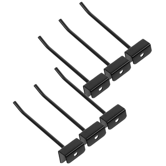 Hemoton 48 Pcs Retail Hanger Holder Display Hook Product Stops Black