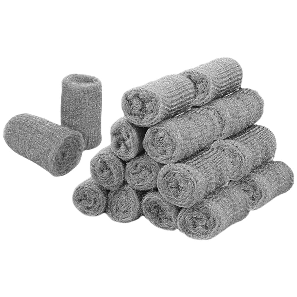 Hemoton 48pcs Steel Wool Gap Blockers Steel Wool Blend Hardwares for Mouse Gap Blockers