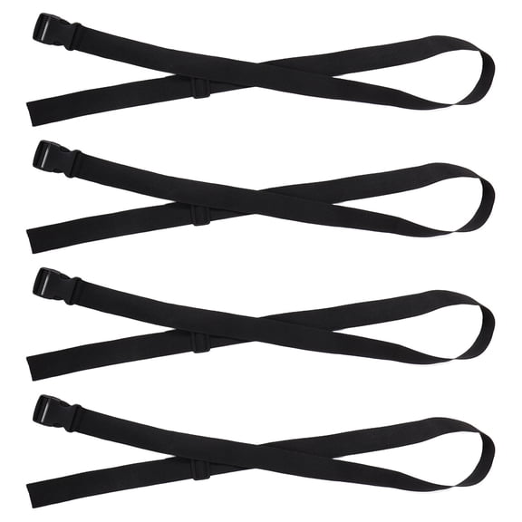 Hemoton 4PCS Adjustable Yoga Mat Strap with Buckle Multi-Use Belt for Luggage Cargo Luggage Straps for Secure Packing for Travel and Moving