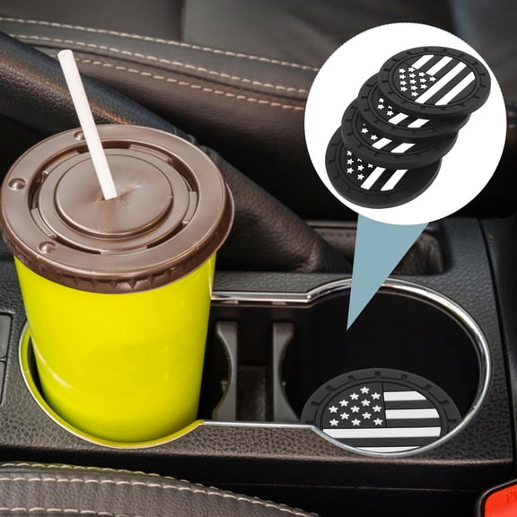 Hemoton Set of 4 Car Cup Holder Inserts for Cars and Trucks, Non- Vehicle Interior Accessories and Decoration