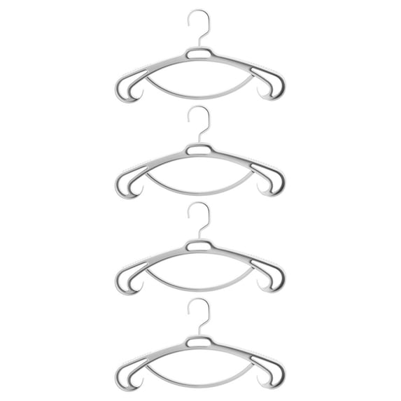 Hemoton 4Pcs Coat Hangers Multi-function Clothes Hangers Heavy-duty Cloth Hangers