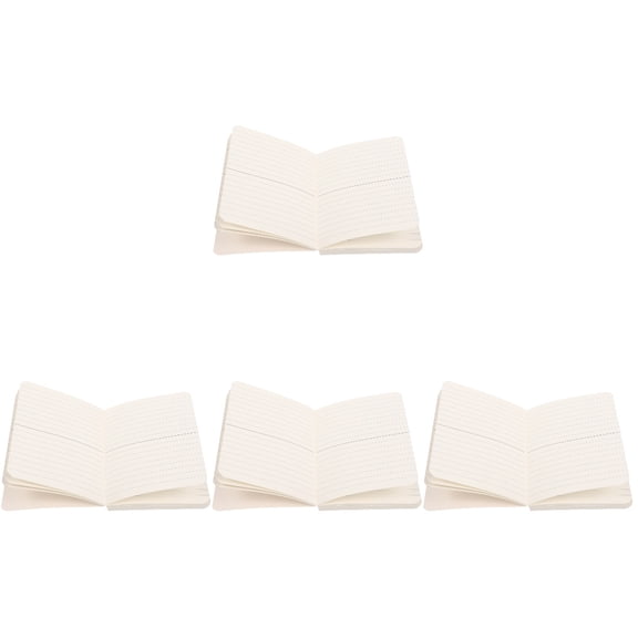 SOPOTUTU A5 Lined Notebook Inserts, 4Pcs, White, No Bleed, for Writing