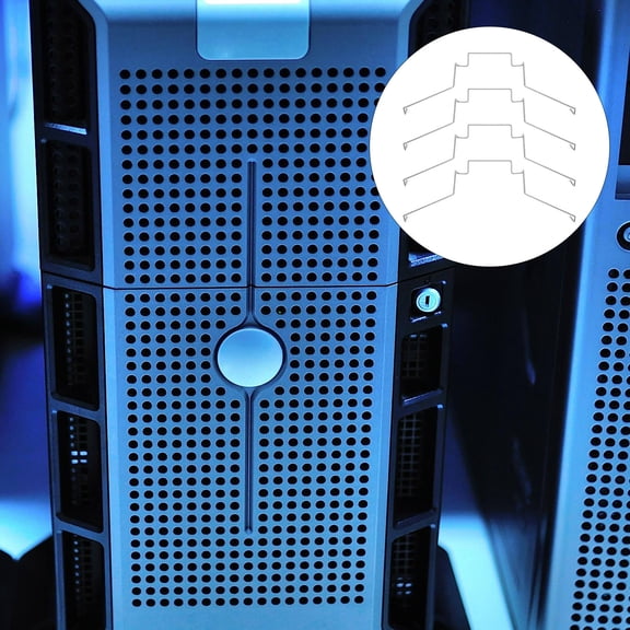 Hemoton 4pcs CPU Radiator Fan Fixing Clips Steel Wire Buckle Hooks Easy to Install PC Mainboard CPU Radiator Hooks Fixing Bracket