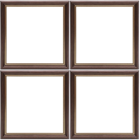 Hemoton 4pcs Canvas Painting Outer Frame Retro Style Oil Painting Wall Floating Frame