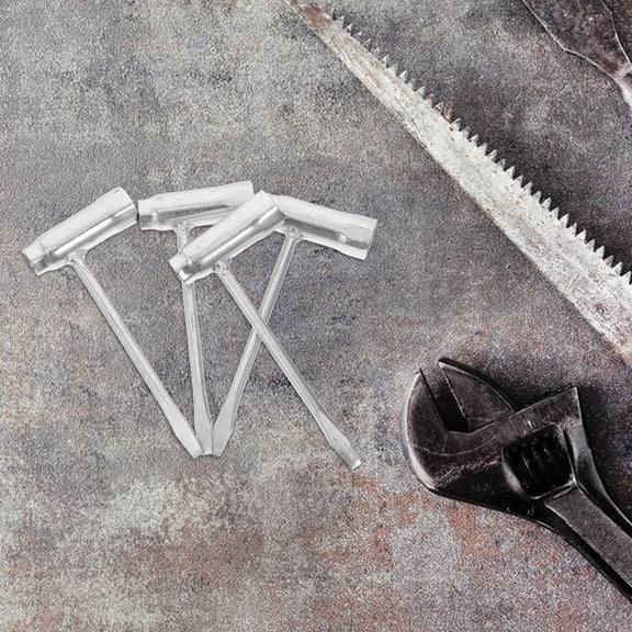 Hemoton 4pcs Chainsaw Wrench Set with Adjustable Wrench Spark Plug Wrench T Wrench and Spanner Tool for Chainsaw Maintenance