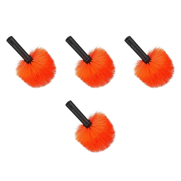 Hemoton 4pcs Cobweb Duster Head Spiderweb Cleaning Brush Spider Web Remover Duster Head For Removing Spider Webs And Dust Home And Office