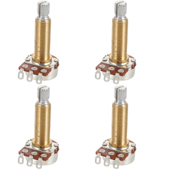 Hemoton 4pcs Copper Audio Potentiometer Pot Banjo Potentiometer Traditional Banjo Guitar Part