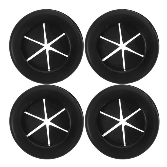 Hemoton 4pcs Dual Sided Cable Grommet Black Rubber Grommets Wire Protection Desk Cord Hole Cover Waterproof Fire Resistant Rubber Hole Grommets For Office Home